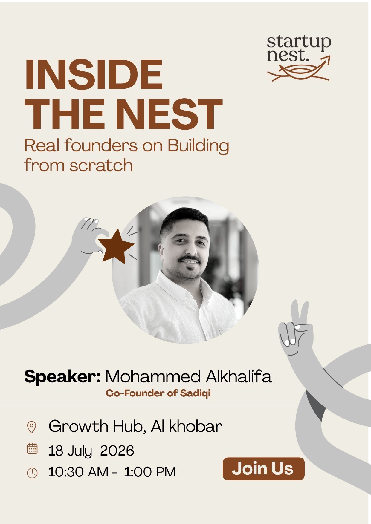 Inside the Nest meetup poster